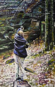 Girl with Iphone (study for) ©Peter Weidenbaum